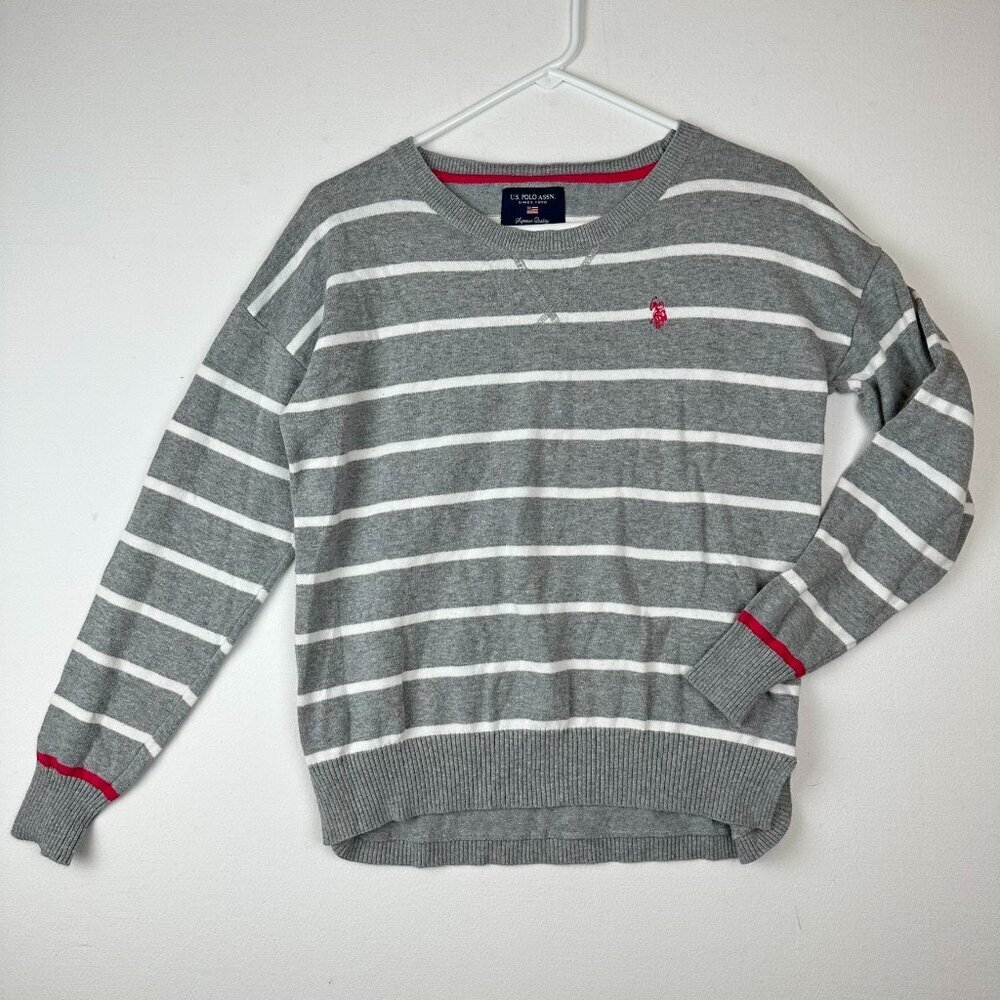 US Polo Assn Crew Neck Stripe‎ Pullover Sweater - M
